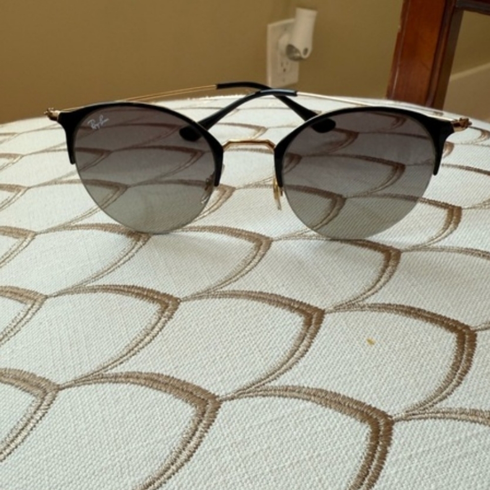 Ray-Ban RB3578 Black & Gold Cat Eye Sunglasses